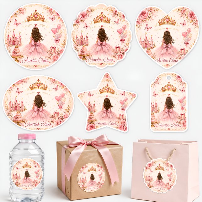 Princess Birthday Square Sticker (Creator Uploaded)