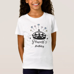 Princess Birthday - Vintage Minimalist Retro Crown T-Shirt