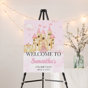 Princess Birthday Welcome Sign