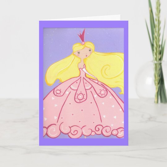 Princess Birthday Wishes Card | Zazzle.com