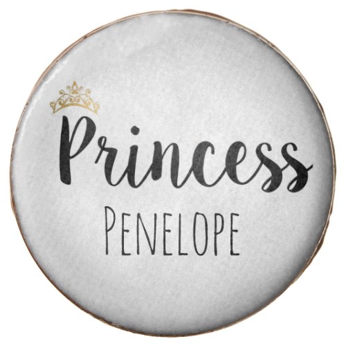 Princess Black Script Font Crown Chocolate Covered Oreo