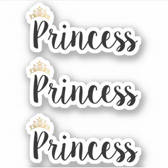 princess word with crown