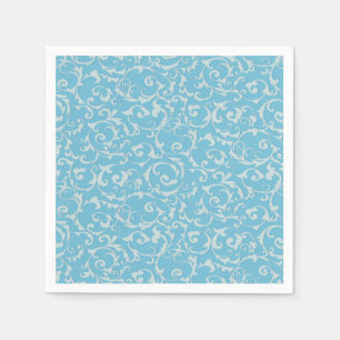 Princess Blue Royal Storybook Fairy Tale Chic Napkins