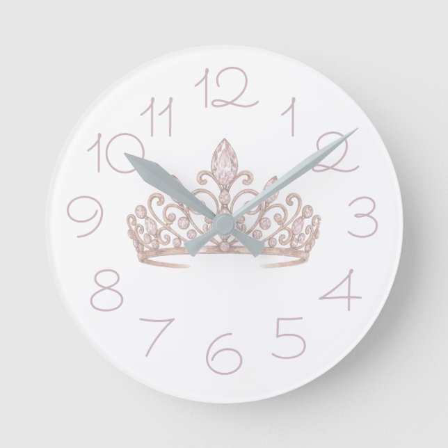 Princess Blush Pink Clock (Front)