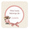 Princess bookplate sticker