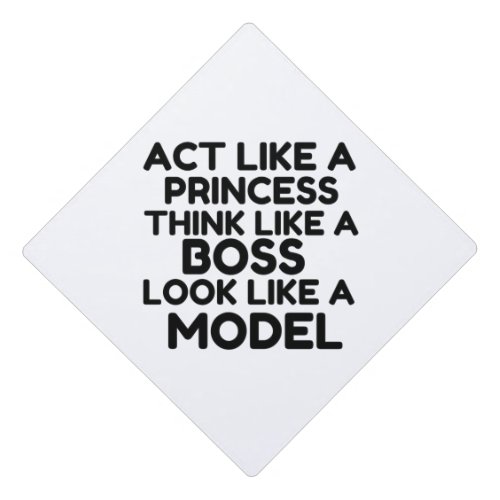 Princess Boss Model Graduation Cap Topper