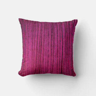 Princess Bright Pink velvet texture print Throw Pillow