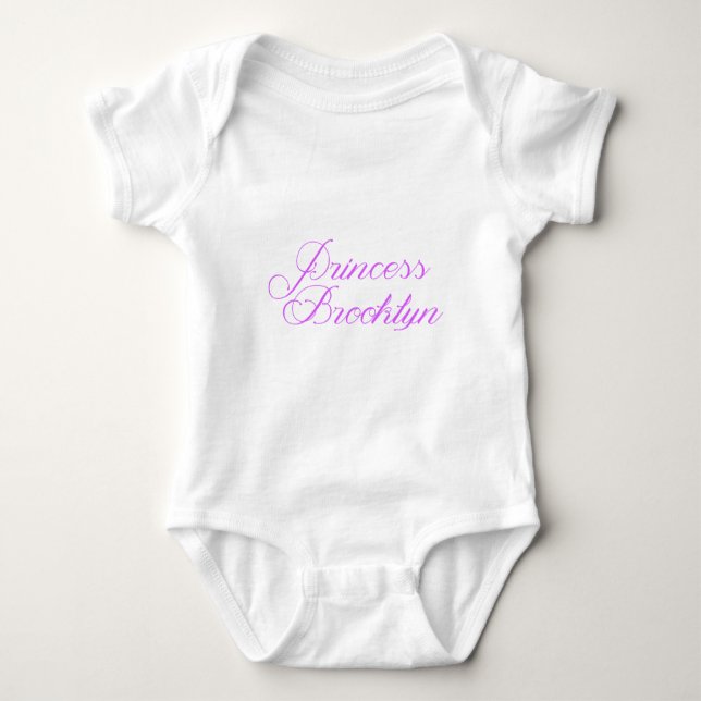 Princess Brooklyn Baby Bodysuit (Front)