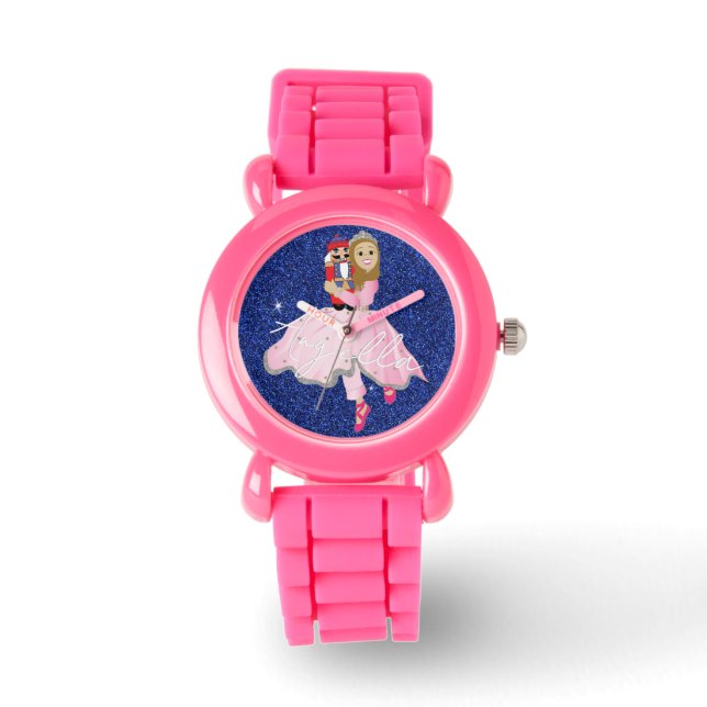 Princess Brown Haired Ballerina Watch (Front)