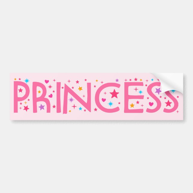 Princess bumper sticker (Front)