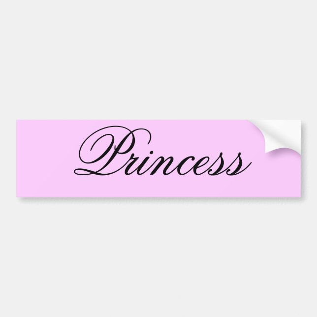 Princess Bumper Sticker (Front)