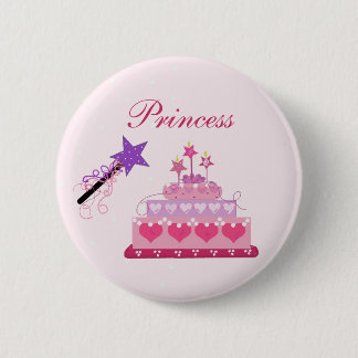 Princess Cake and Wand Pinback Button