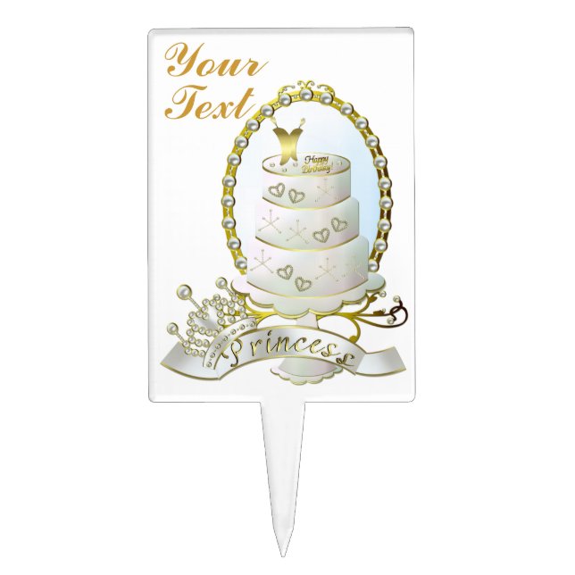 Princess Cake Pick (Front)
