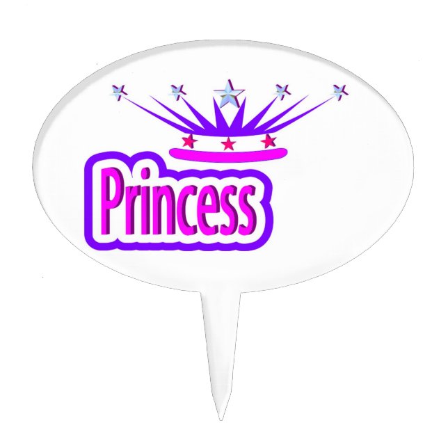 PRINCESS CAKE TOPPER (Front)