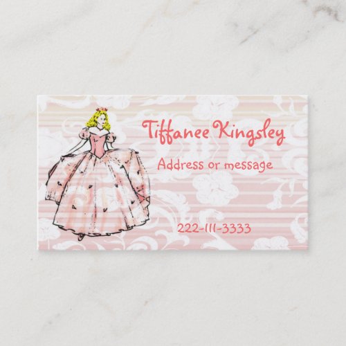 Princess Calling Card Business Card