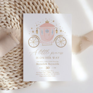 Princess Carriage Baby Shower Invitation