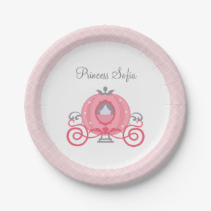 Princess Carriage Birthday Party Plate