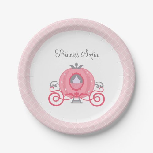 Princess Carriage Birthday Party Plate