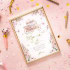 Princess Carriage Blush Pink Floral Mom-osa Bar