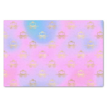 Princess Carriage Pastel  Tissue Paper by thefashioncafe at Zazzle