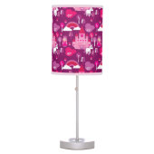 princess castle and unicorn rainbow table lamp (Front)