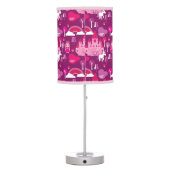 princess castle and unicorn rainbow table lamp (Back)