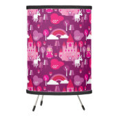 princess castle and unicorn rainbow tripod lamp (Left)