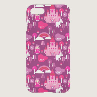 princess castle and unicorn rainbow iPhone SE/8/7 case