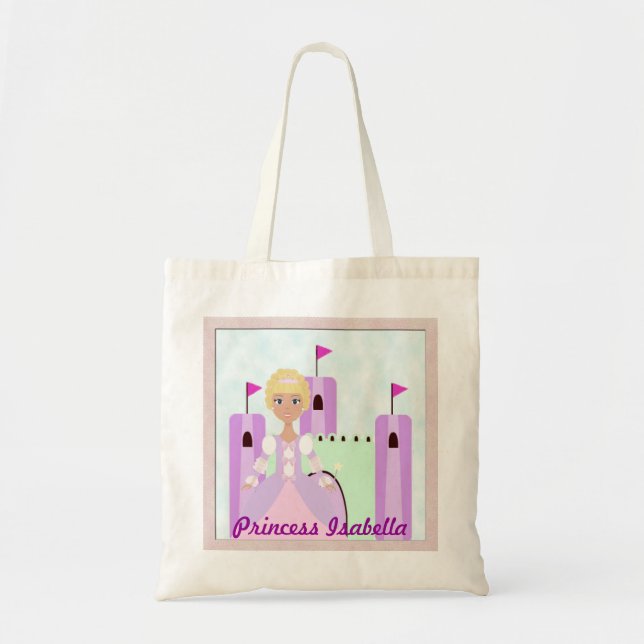 Princess Castle Bag 2 Personalized Blonde (Front)
