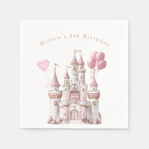Princess Castle Balloons Napkins