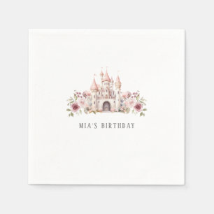 Princess Castle Birthday Girls Napkins