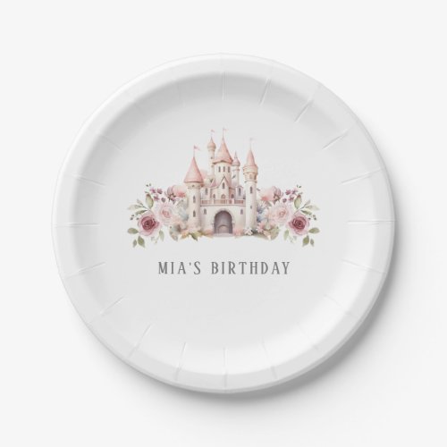 Princess Castle Birthday Girls Paper Plates