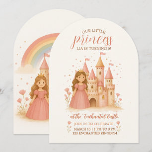 Princess Castle Birthday Invitation 