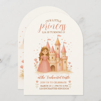 Princess Castle Birthday Invitation