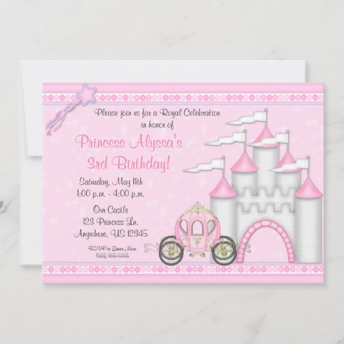 Princess Castle Birthday Invitation