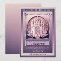 Princess Castle Birthday Party Invitation