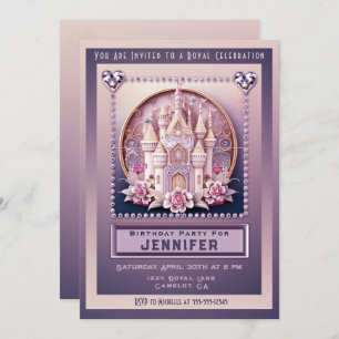 Princess Castle Birthday Party Invitation