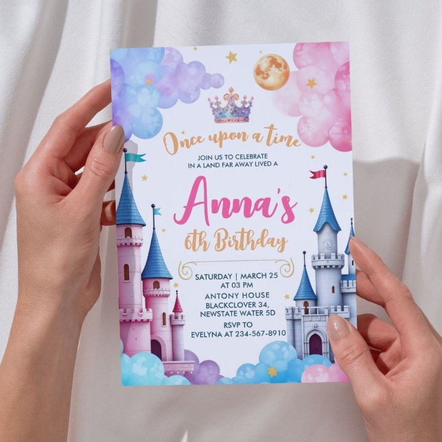 Princess Castle Birthday Party Invitation (Princess Castle Birthday Party Invitation)