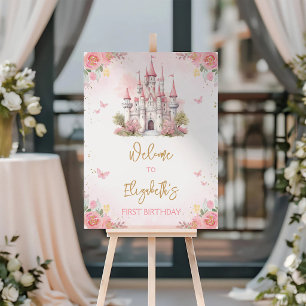 Princess Castle Birthday Party Welcome Sign