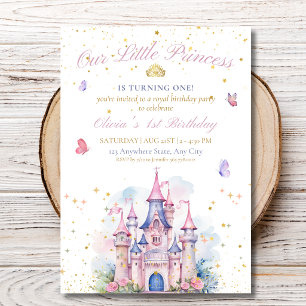 Princess Castle Birthday Royal Party Invitation