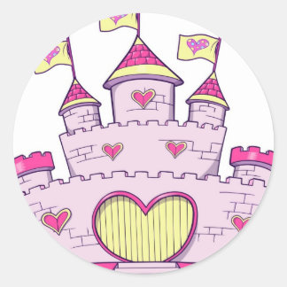 Princess castle classic round sticker