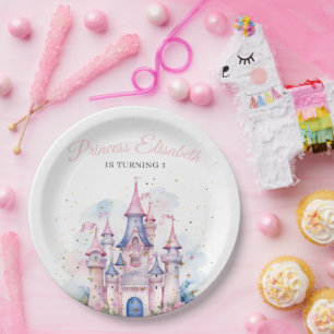 Princess Castle Fairytale 1st Birthday Girls Royal Paper Plates
