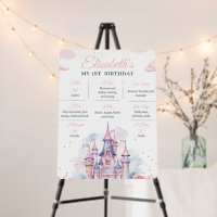 Princess Castle Fairytale 1st Birthday Milestone