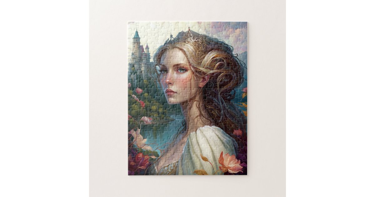 Princess Castle Fantasy Art Jigsaw Puzzle Zazzle