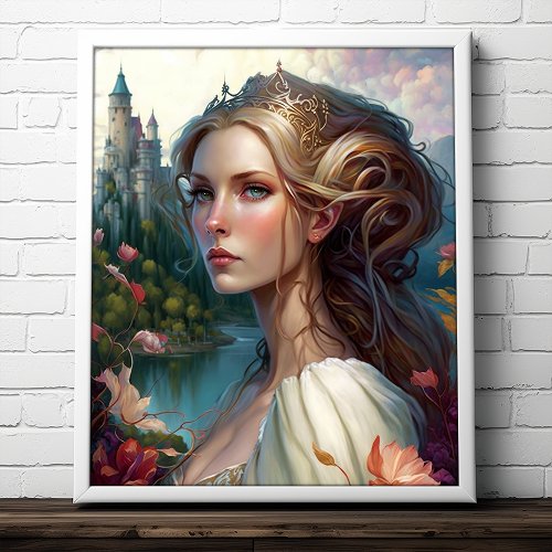 Princess Castle Fantasy Art Poster
