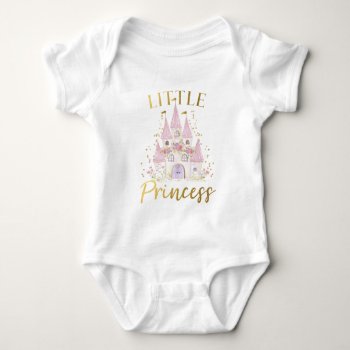 Princess Castle Favor Tags Baby Bodysuit by PrinterFairy at Zazzle