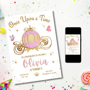 Princess Castle Girl Birthday Party, Princess Birt Invitation