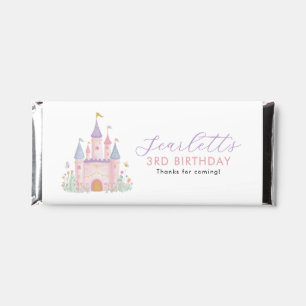 Princess Castle Girls Birthday Chocolate Hershey Bar Favors