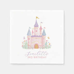 Princess Castle Girls Birthday Party Napkins