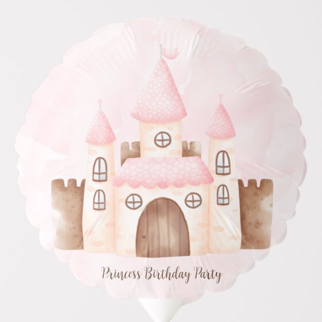 Princess Castle Horse Birthday Party  Balloon (Front)